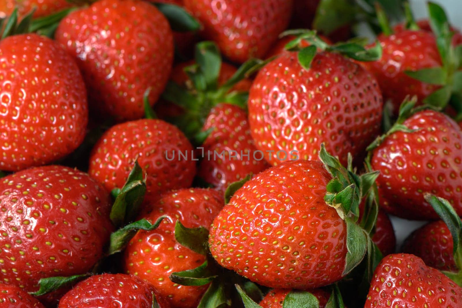 Full Frame of Texture, close up of strawberrys