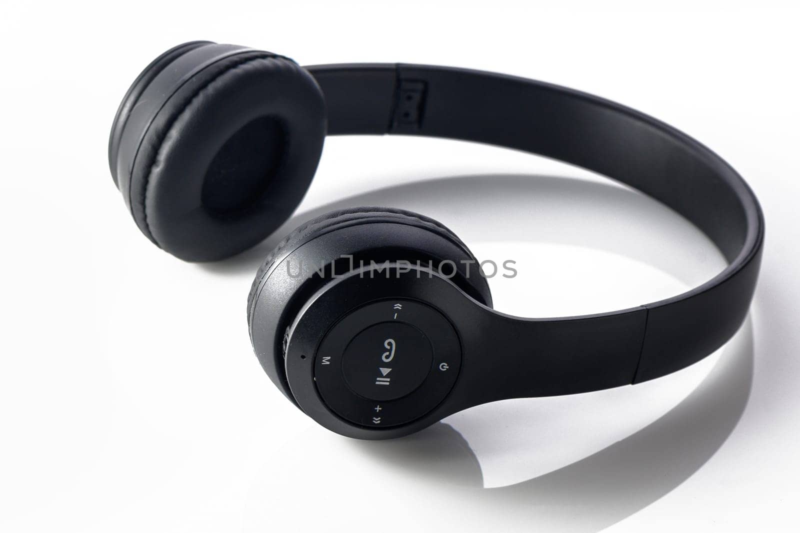 Full-size premium wireless headphones. Isolated on a white background by Mixa74