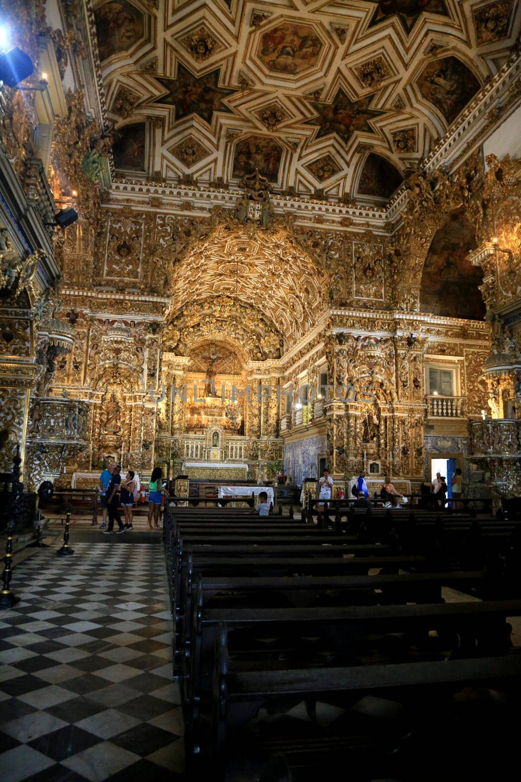 salvador, bahia, brazil - may 8, 2023: View of the Church and Convent of Sao Francisco in the Historic Center region in the city of Salvador.