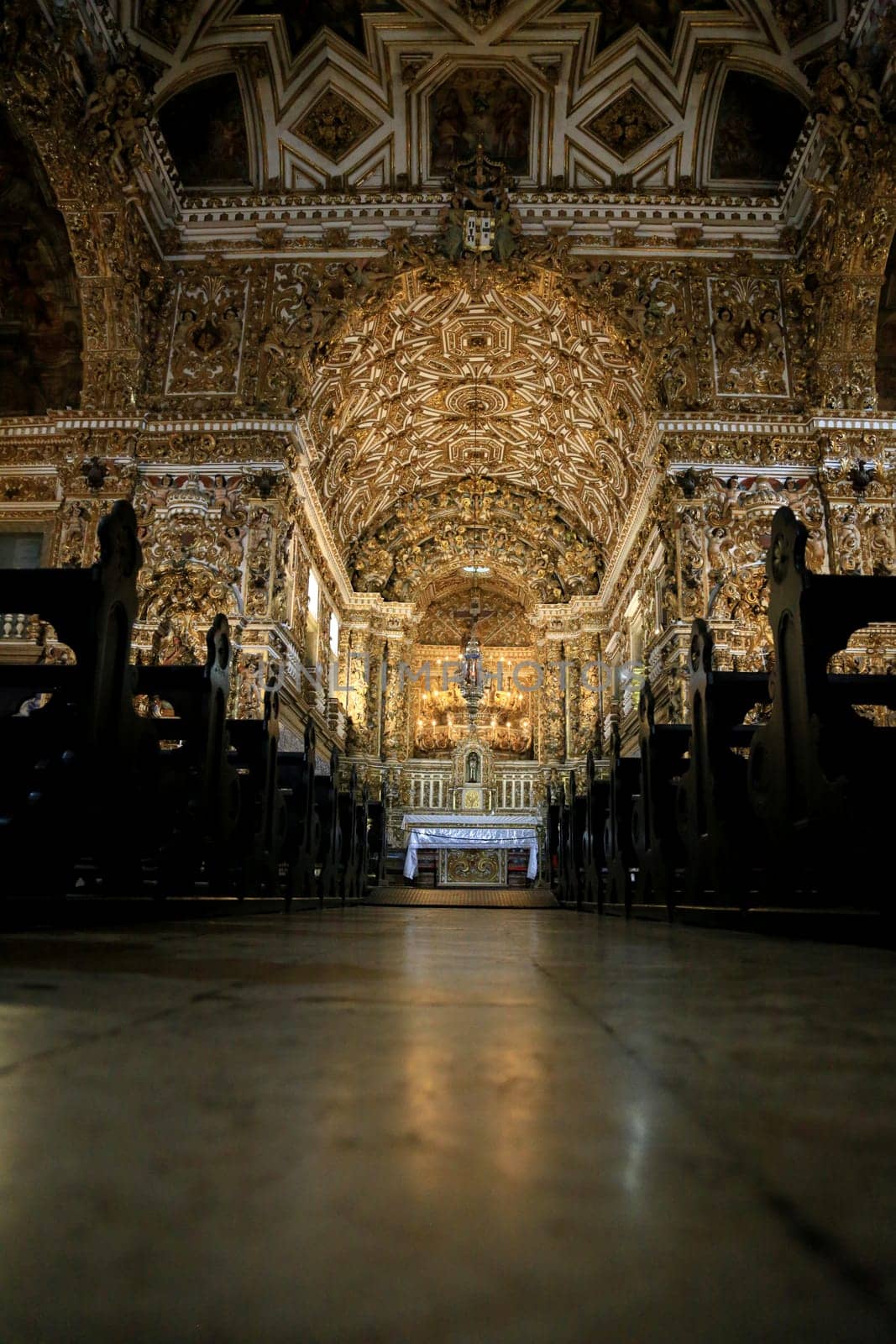 salvador, bahia, brazil - may 8, 2023: View of the Church and Convent of Sao Francisco in the Historic Center region in the city of Salvador.