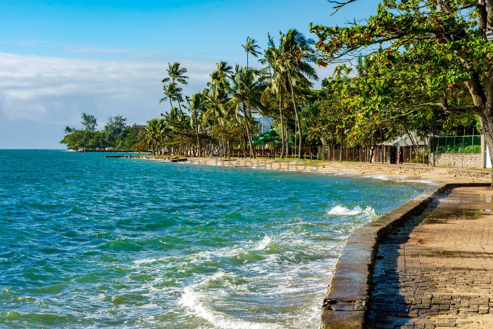 Waterfront of the city of Ilhabela on the north coast of Sao Paulo