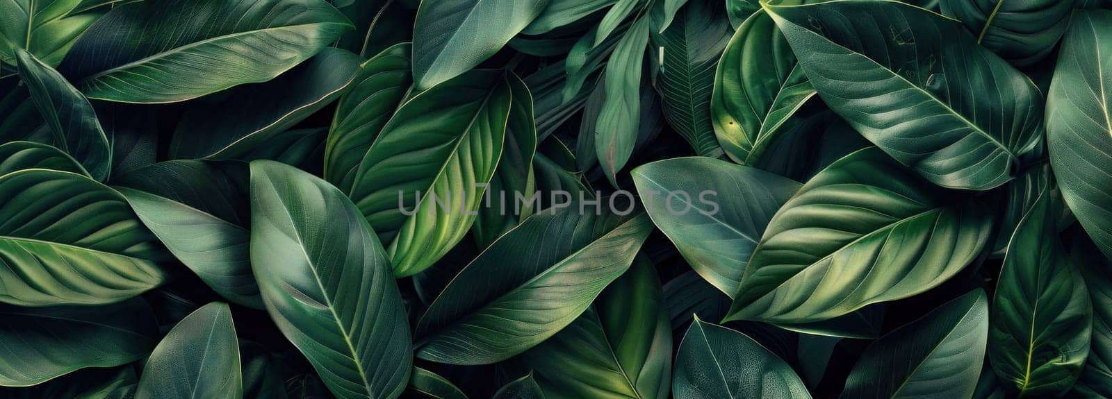 Green leaves closeup on dark background nature texture background beauty artistic concept outdoor garden environment pattern detail foliage botanical flora ecofriendly design conceptual image by Vichizh