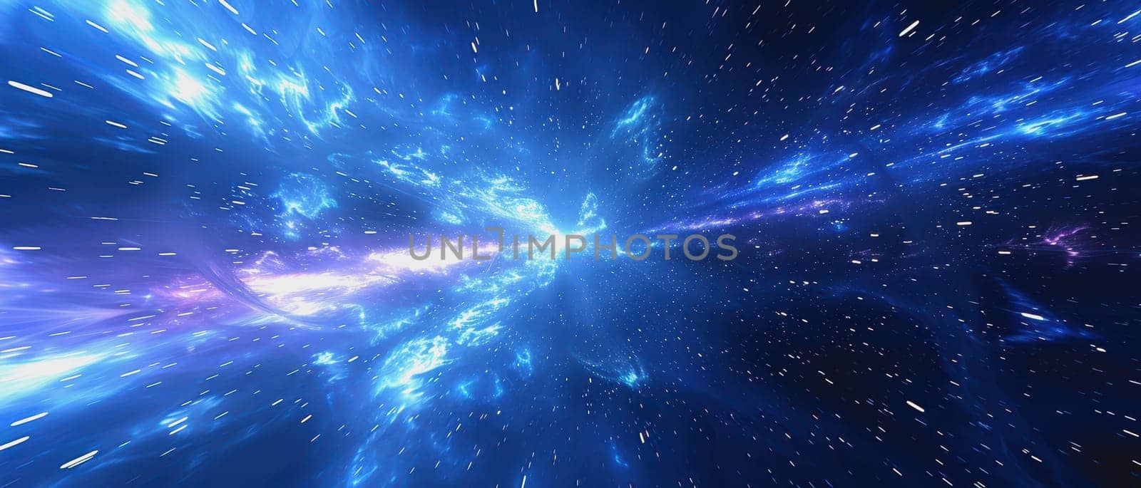 Digital dynamic bursts of light and data in space, showcasing futuristic technology and innovative visual effects by Manastrong