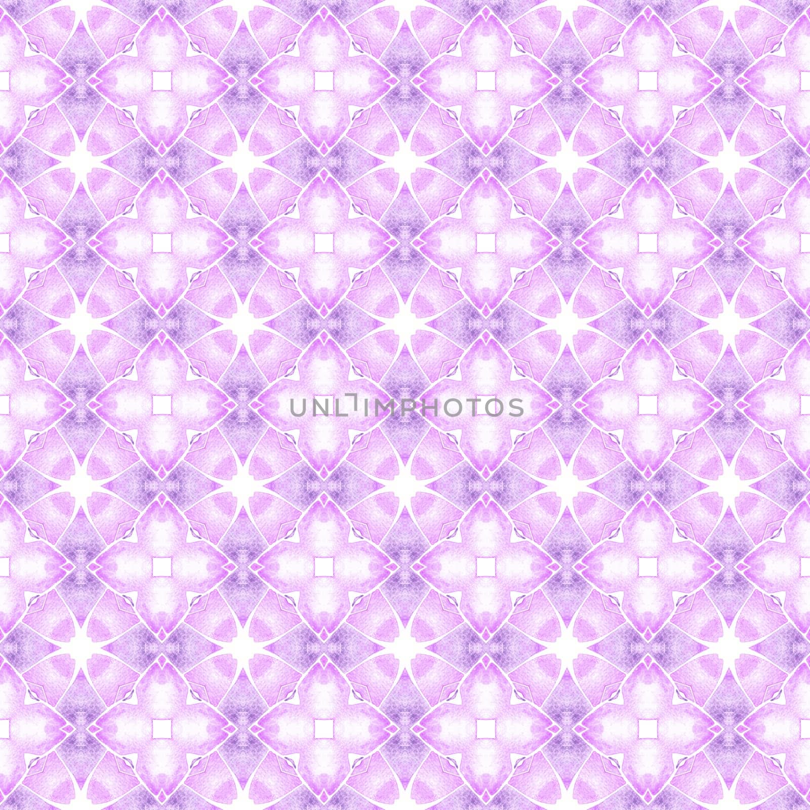 Textile ready fancy print, swimwear fabric, wallpaper, wrapping. Purple bizarre boho chic summer design. Organic tile. Trendy organic green border.