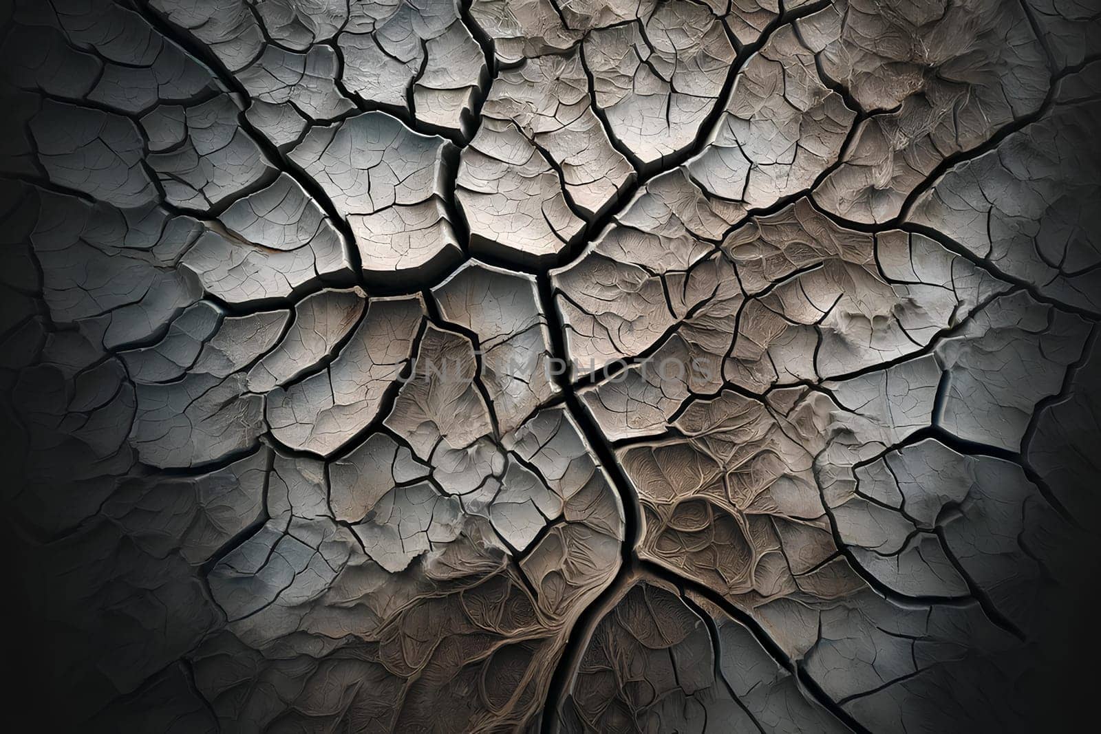 texture of cracked earth after drought by Annado