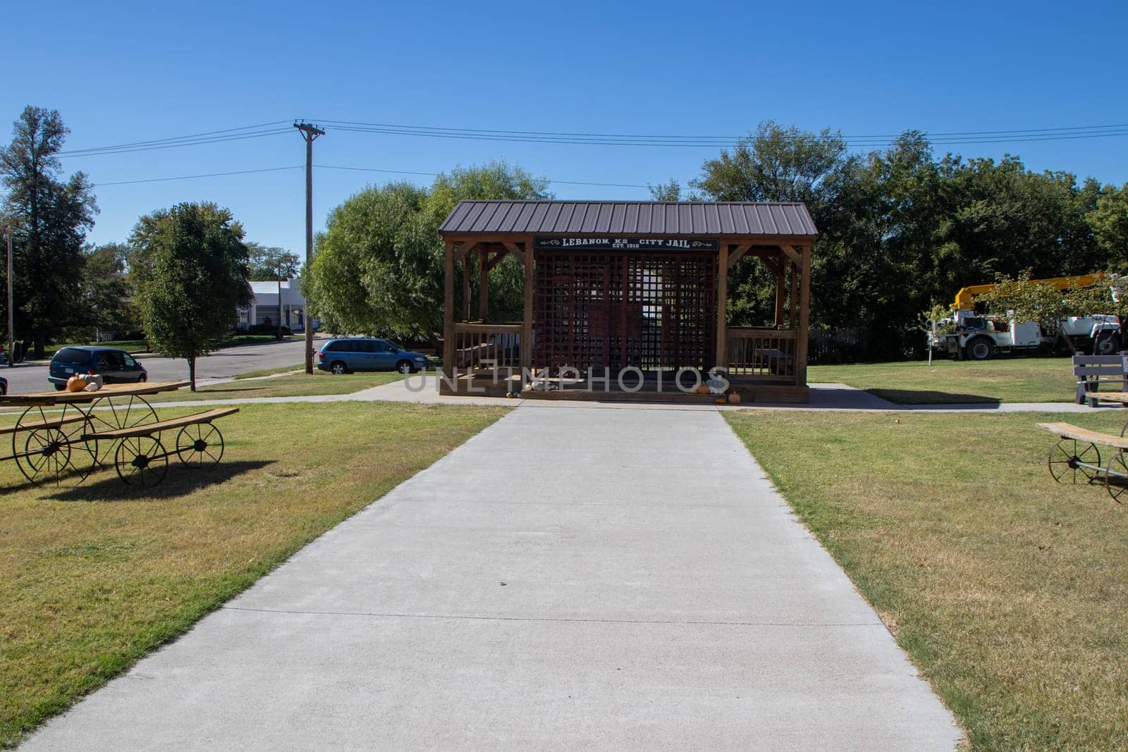 Lebanon City Jail East. 1910 Lebanon, Kansas Oct. 7, 2023 Historical Site Visitor Center by gena_wells