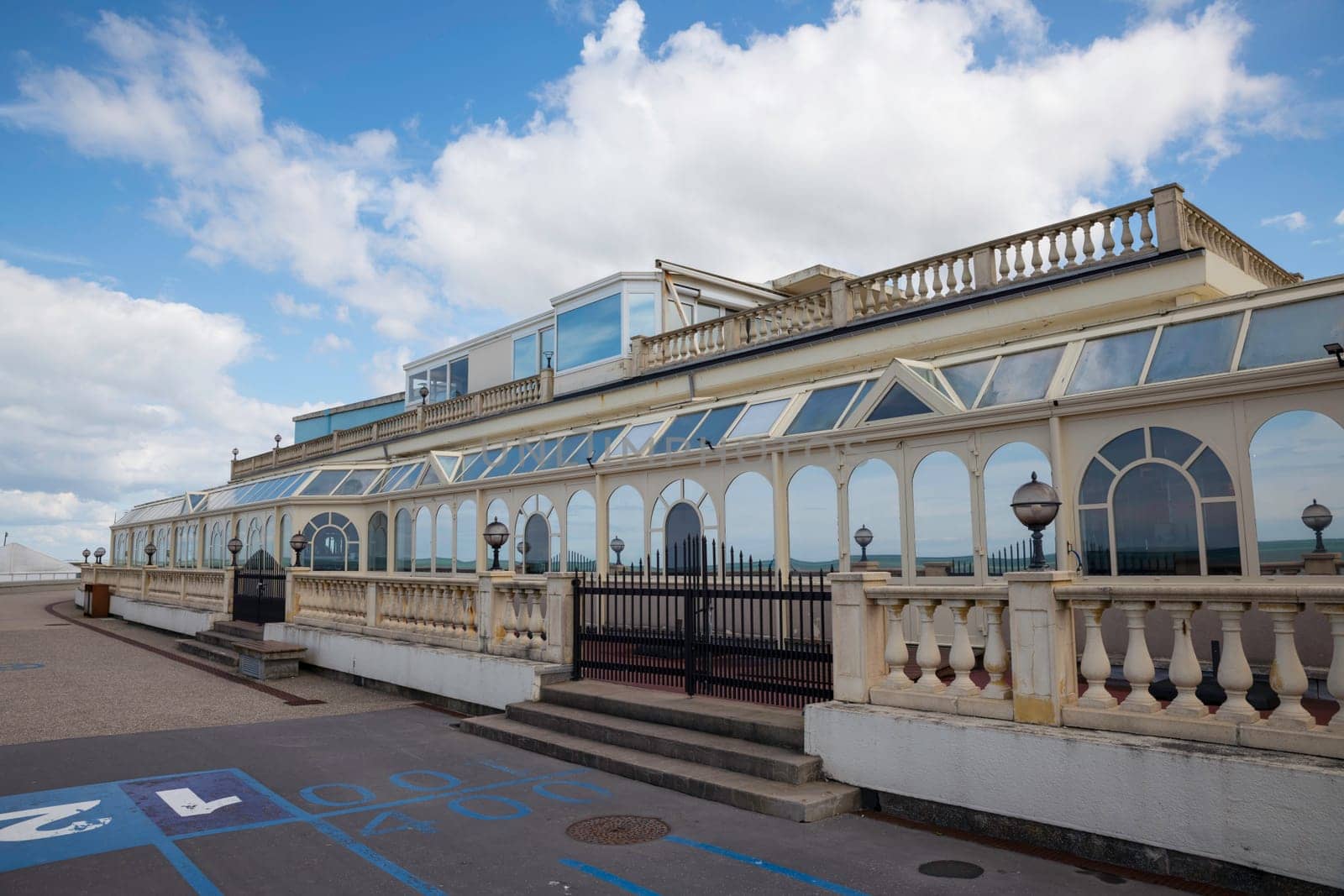 le casino on the beach at the French town of Treport in Normandy During World War I, the casino housed the wounded and then became a temporary hospital