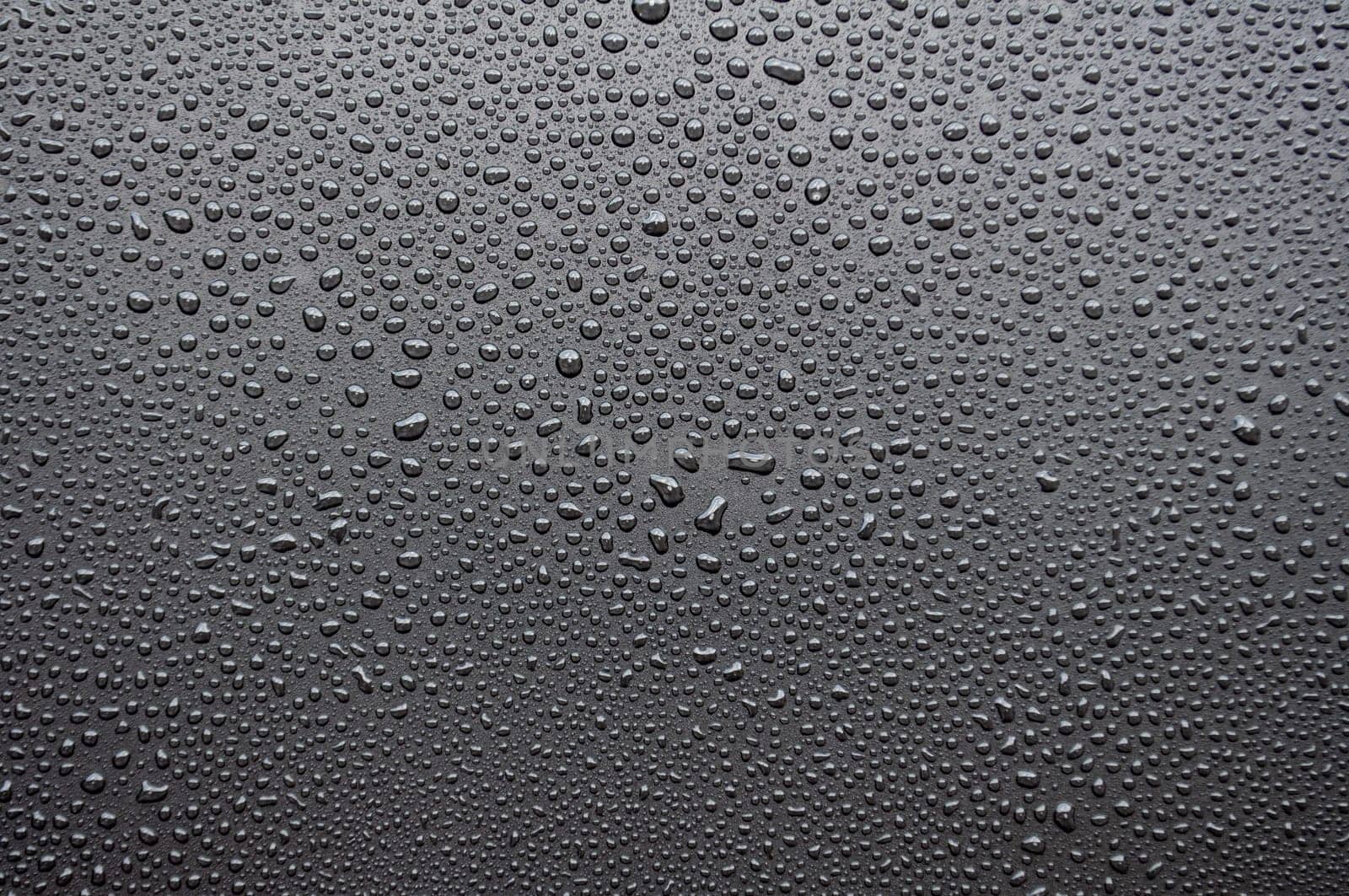 Top view of water droplets suitable for wallpaper.