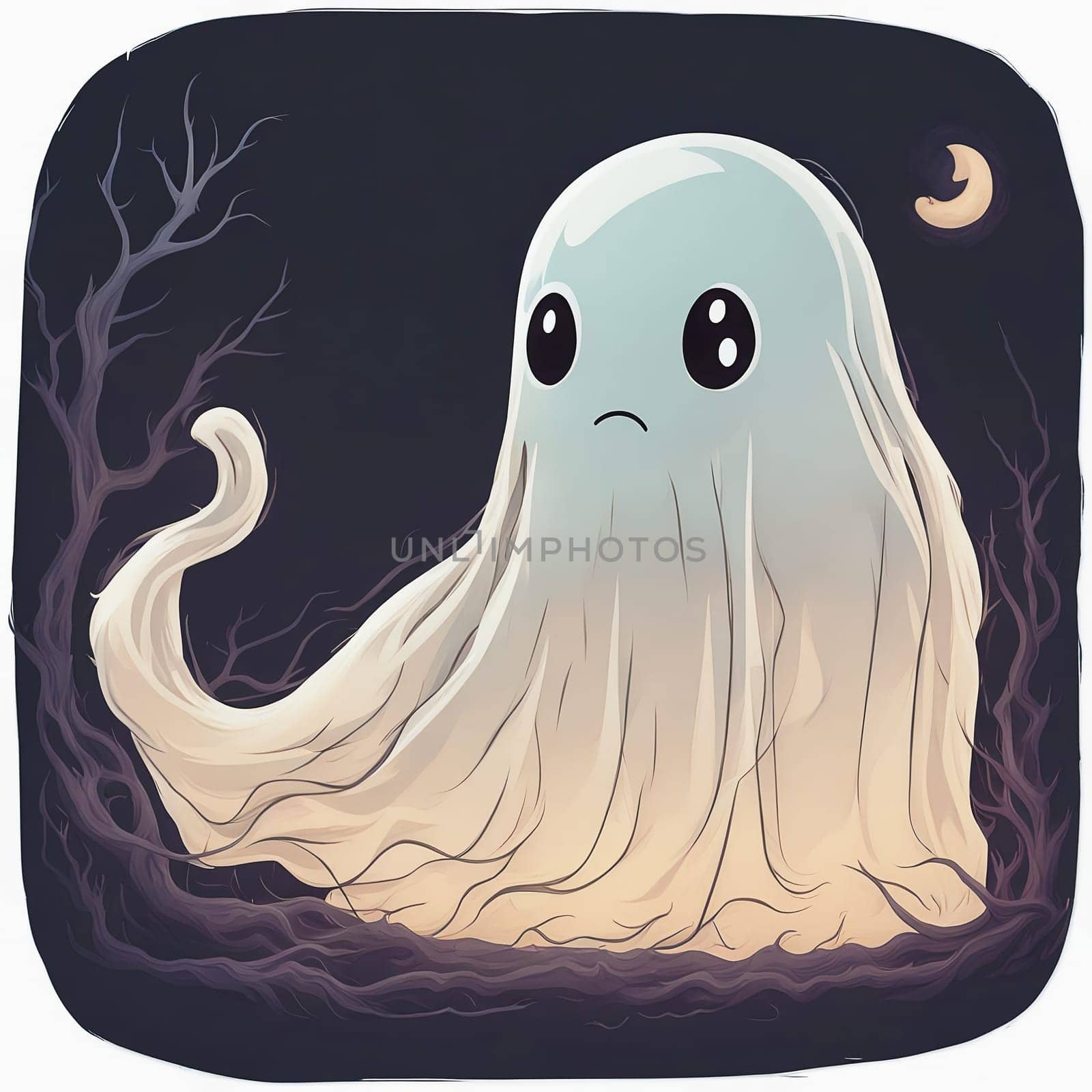 Ghost illustration. High quality photo