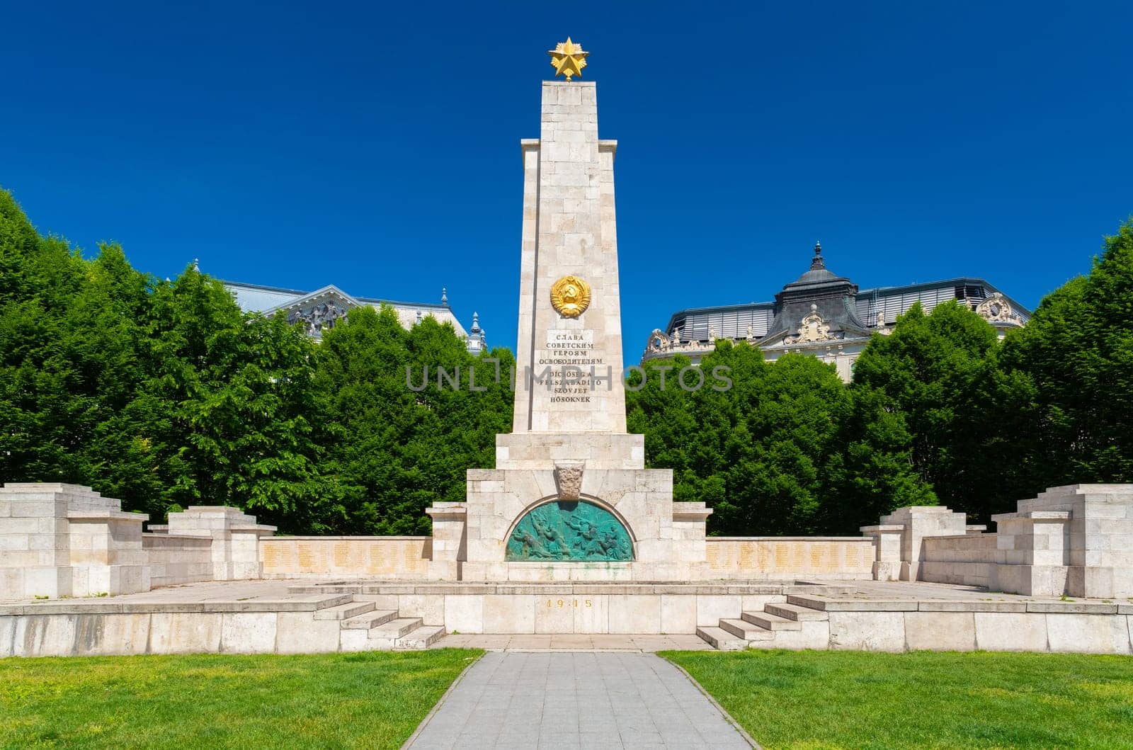 Soviet War Memorial, Memorial for Victims of the German Occupation in Budapest, Hungary.