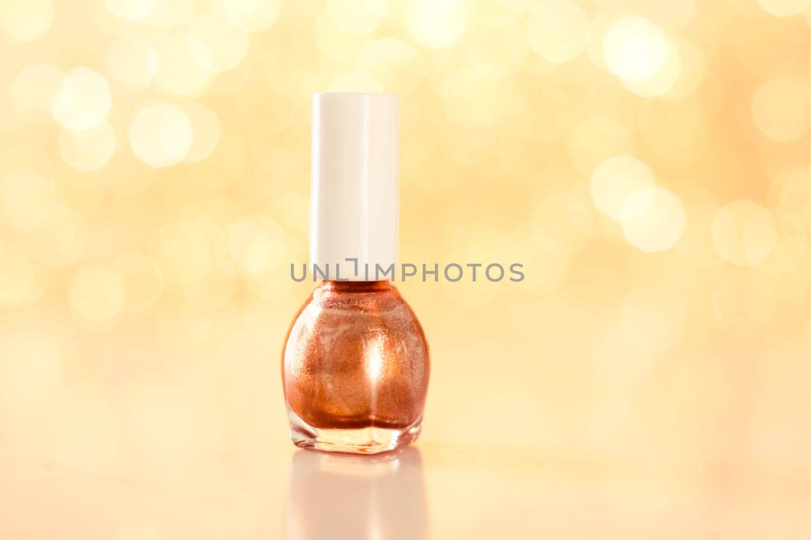 Beauty, make-up and cosmetics concept - Nail polish bottles, manicure and pedicure collection