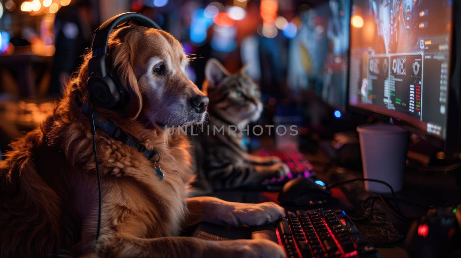 Animal eSports Team: Dogs and Cats Competing at the Highest Level by golfmerrymaker