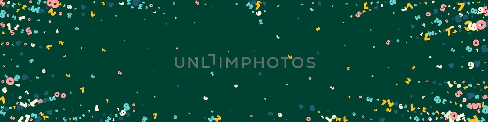 Concept of school background. Colorful childish falling letters of English language. Foreign languages study concept. Back to school banner .