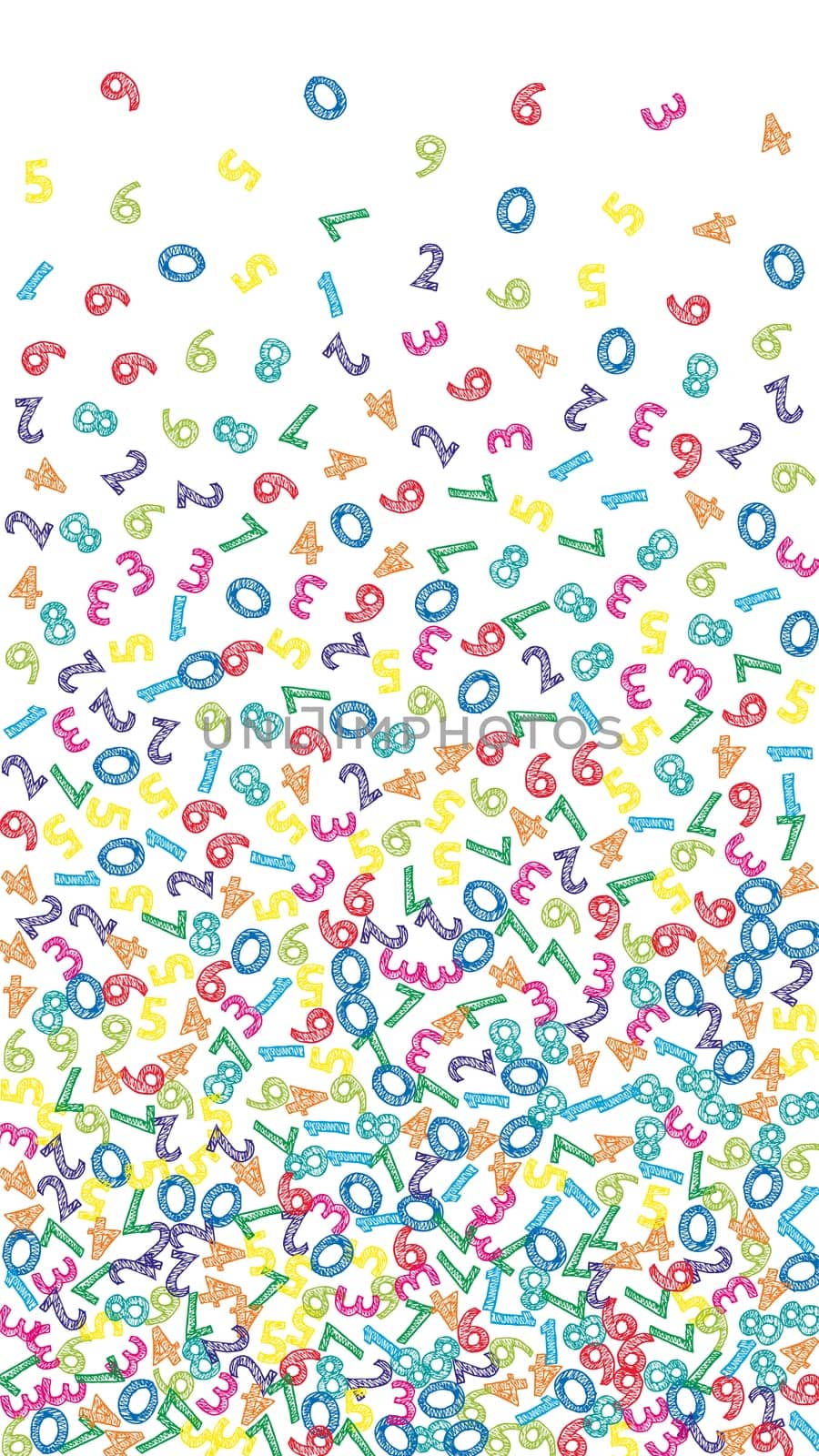 Flying latin letters. Colorful childish scattered charachters of English alphabet. Foreign languages study concept. Back to school banner .