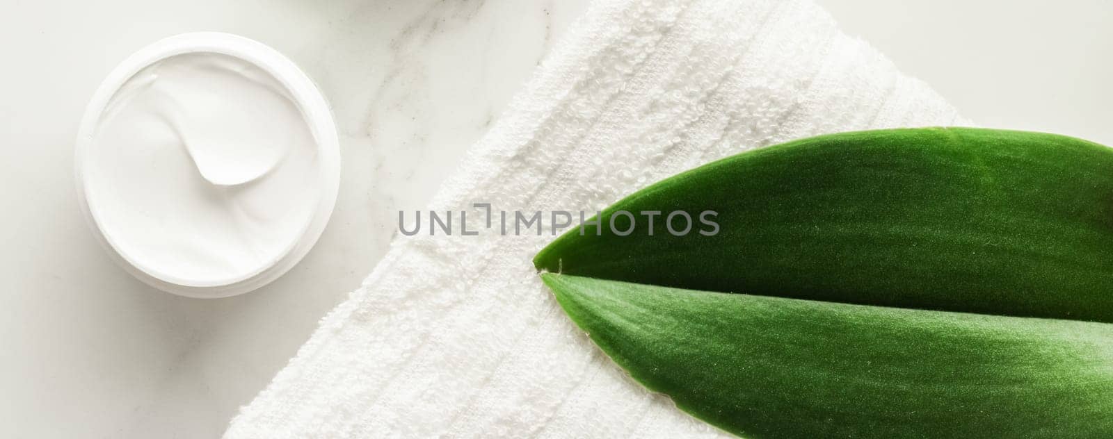 Anti-age cream products on marble, flatlay - skincare and body care, luxury spa and clean cosmetic concept. Beauty of an organic spa experience