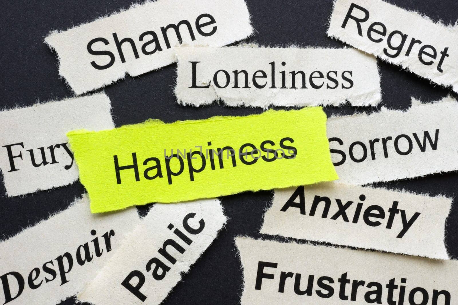 Negative mental states and the word happiness as concept in psychotherapy.