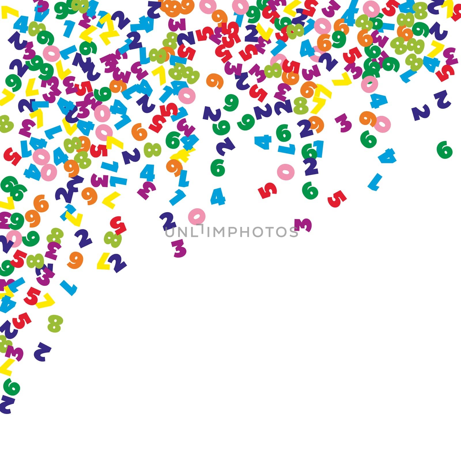 Scattered letters of latin alphabet. Colorful childish floating characters of English language. Foreign languages study concept. Back to school banner .