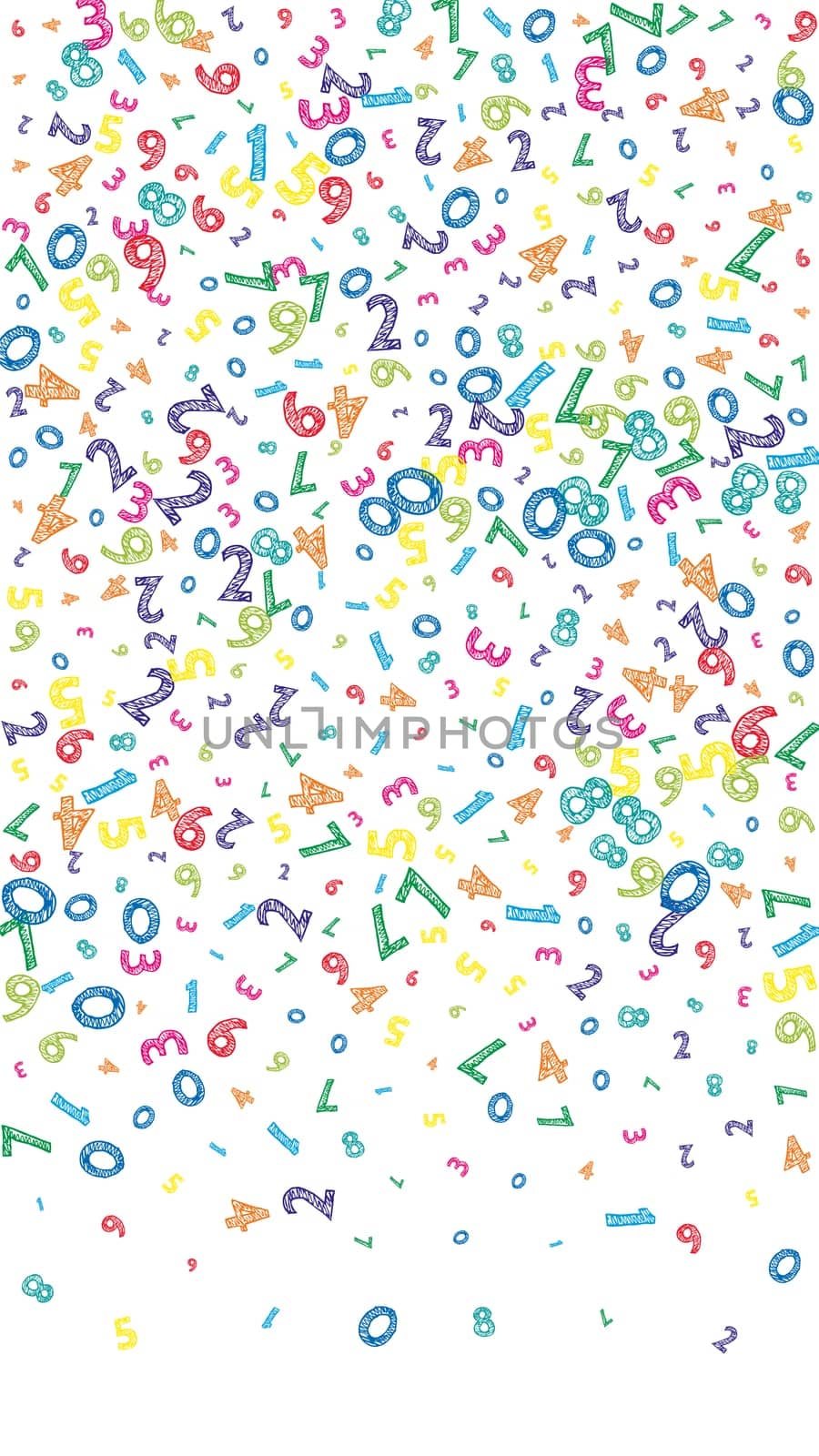 Scattered letters of latin alphabet. Colorful childish floating characters of English language. Foreign languages study concept. Back to school banner .