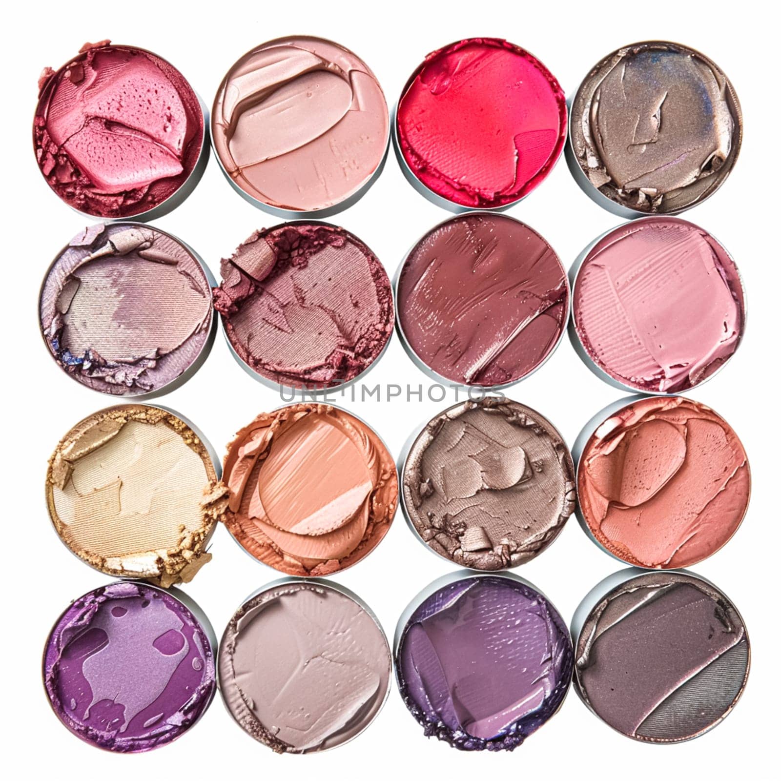 Beauty product and cosmetics texture as circle shape design, makeup blush eyeshadow powder as abstract luxury cosmetic background art