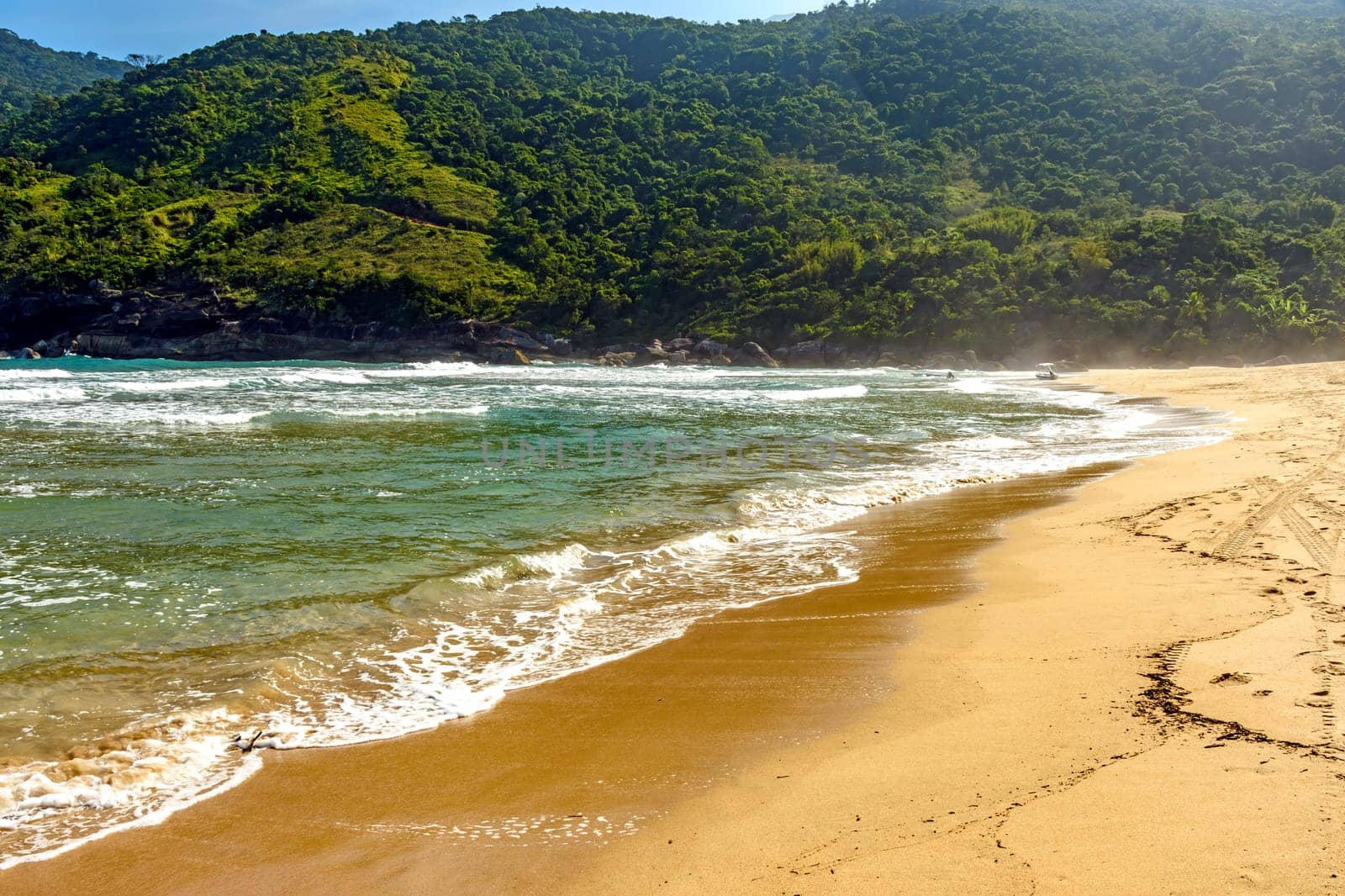 Hills and forest on the sand of Bonete beach by Fred_Pinheiro