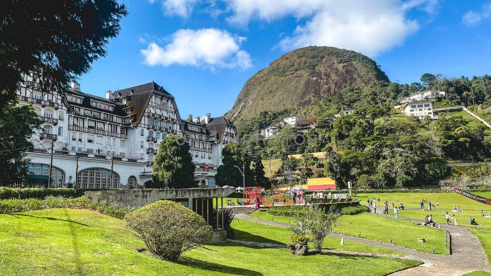 Quitandinha Palace, Historic building at Petropolis, Rio de Janeiro, Brazil. May 30, 2024.