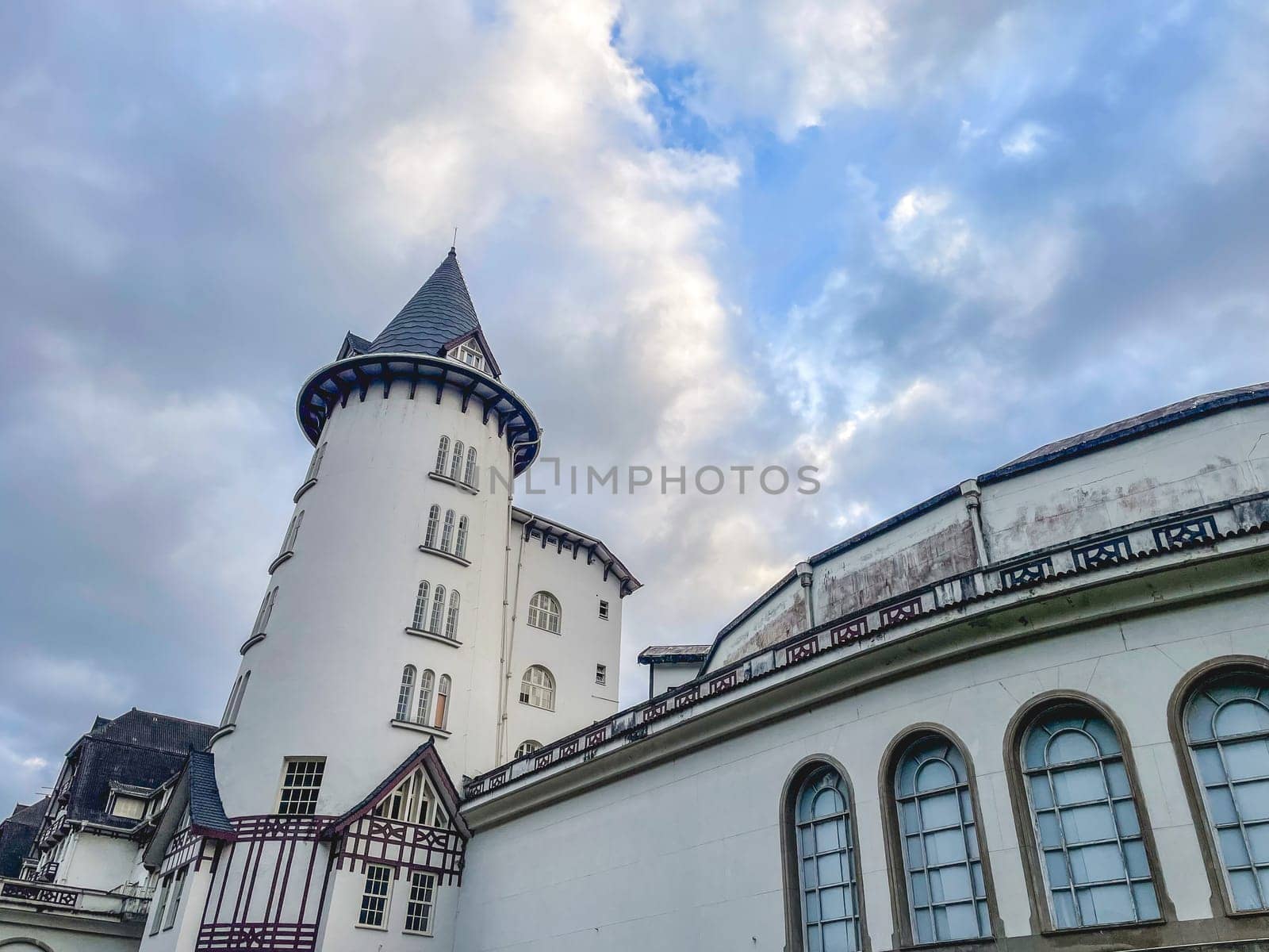 Quitandinha Palace, Historic building at Petropolis, Rio de Janeiro, Brazil. May 30, 2024.