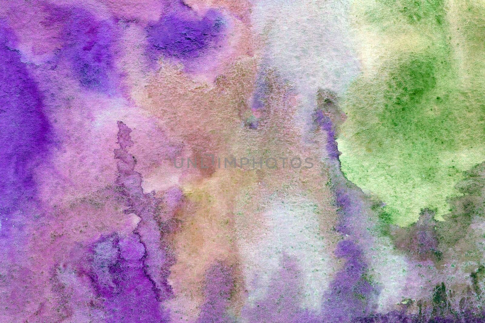 Purple green watercolor paper background texture