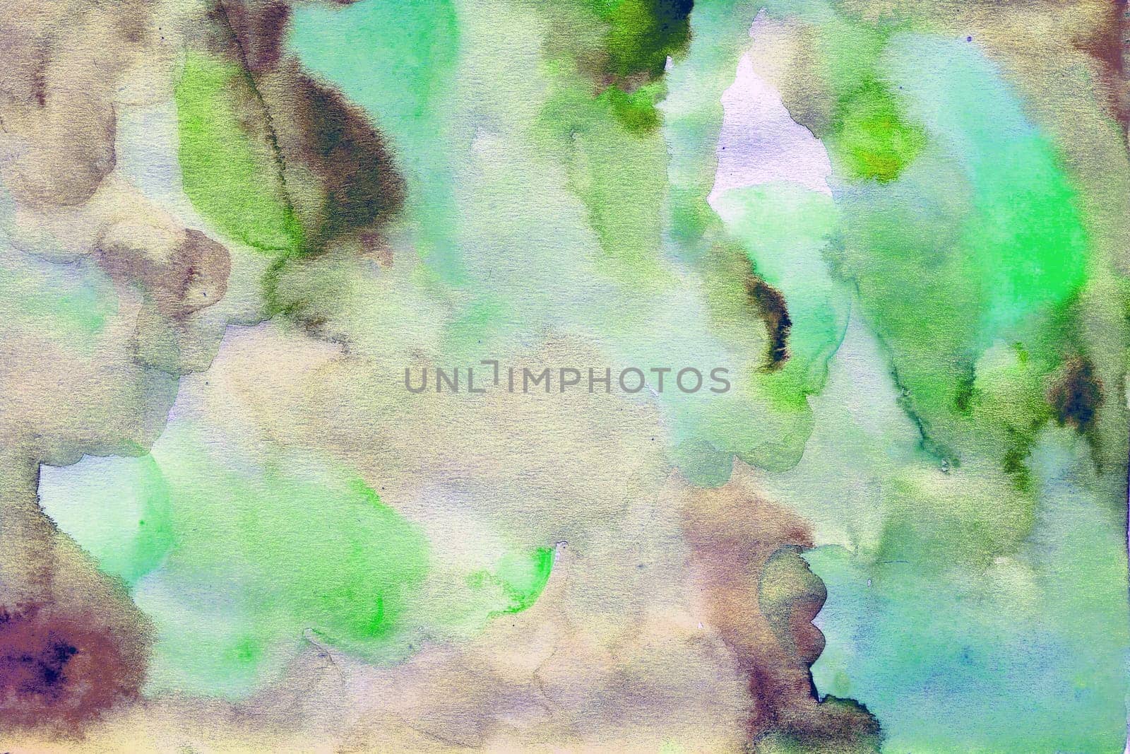 green brown watercolor paper background texture