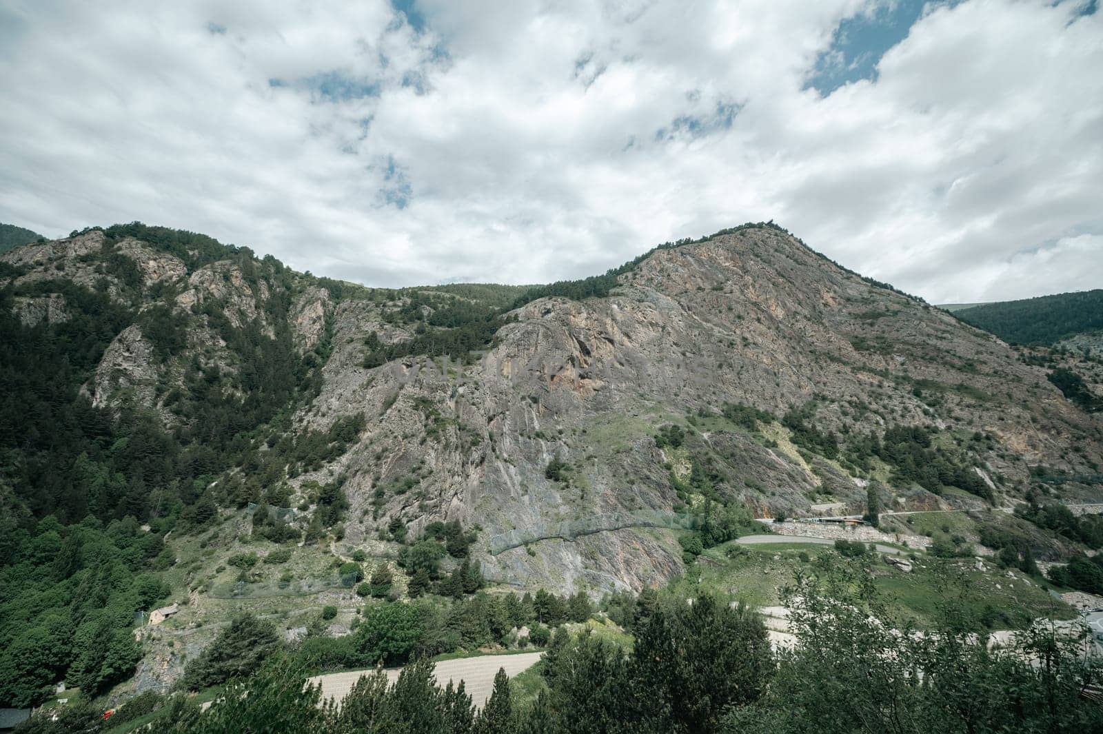 Mountains in the Pyrenees in Andorra in summer.