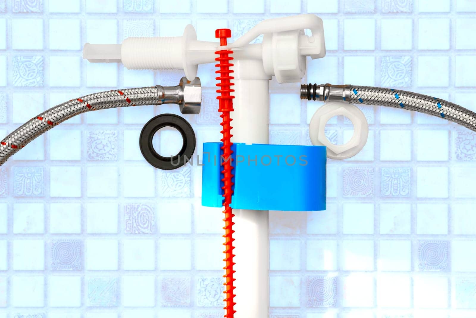 Plumbing. Flexible metal steel faucet hoses,flush mechanism,siphon fittings,pad by jovani68