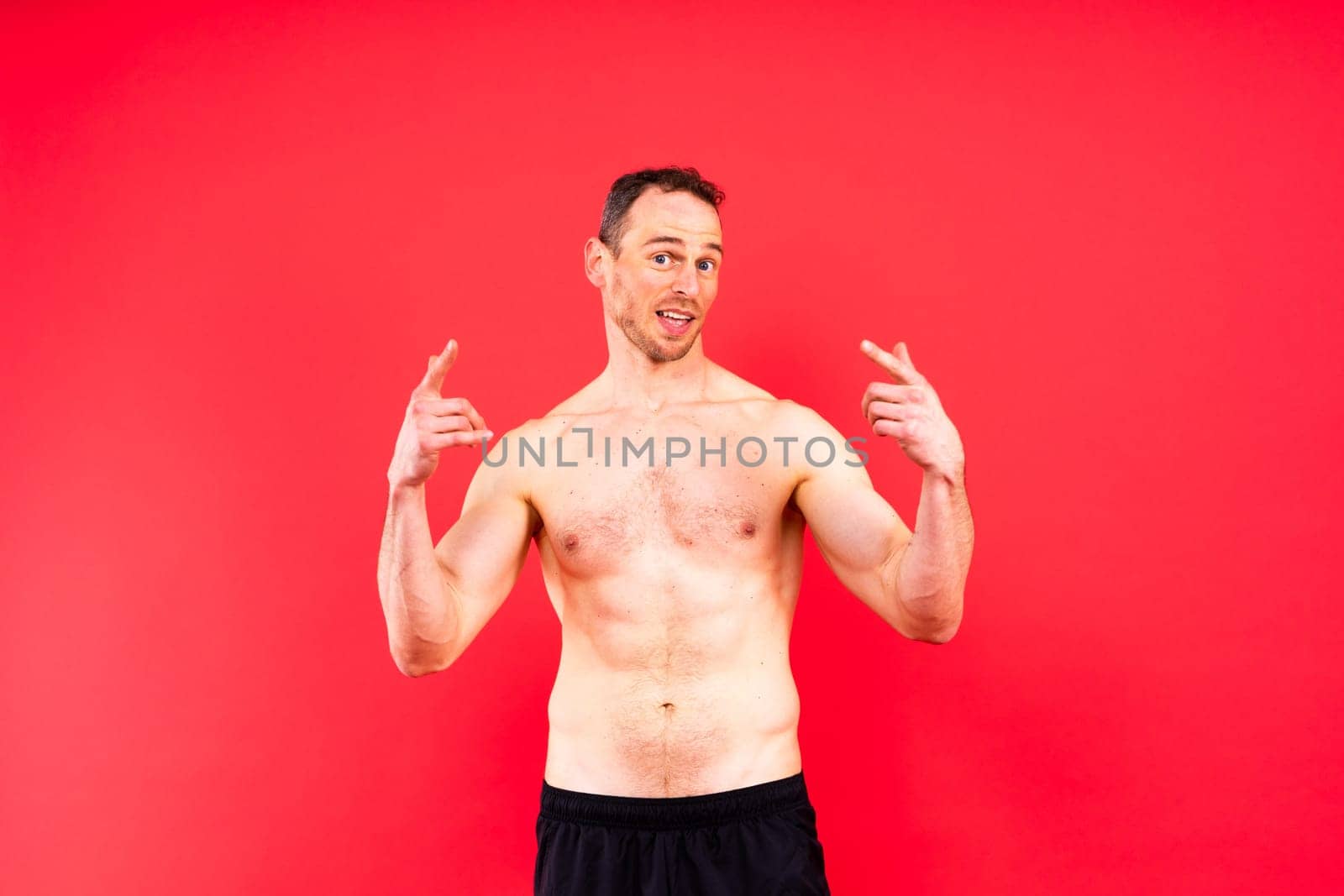 Fitness, man and back of body builder in closeup with strong muscle from training and workout. Health, male person or topless athlete in studio for exercise and weight loss with black background