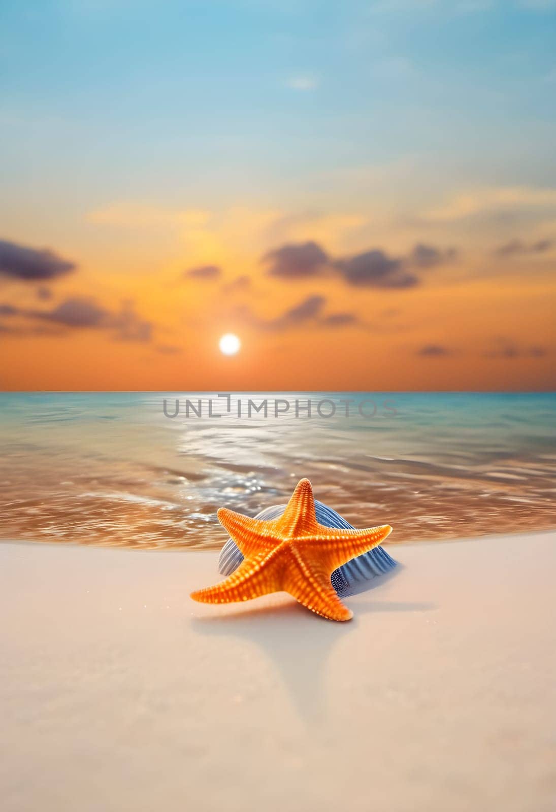 Seaside Beauty: Starfish on the Beach by Petrichor