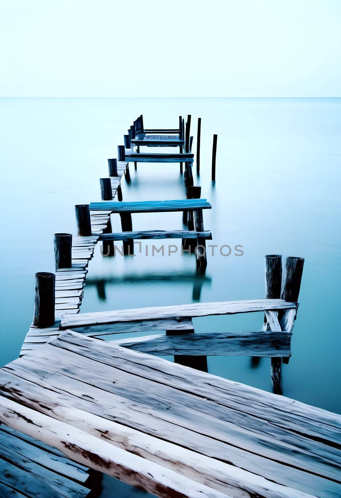 Coastal Tranquility: Embracing Serenity on Wooden Piers by Petrichor