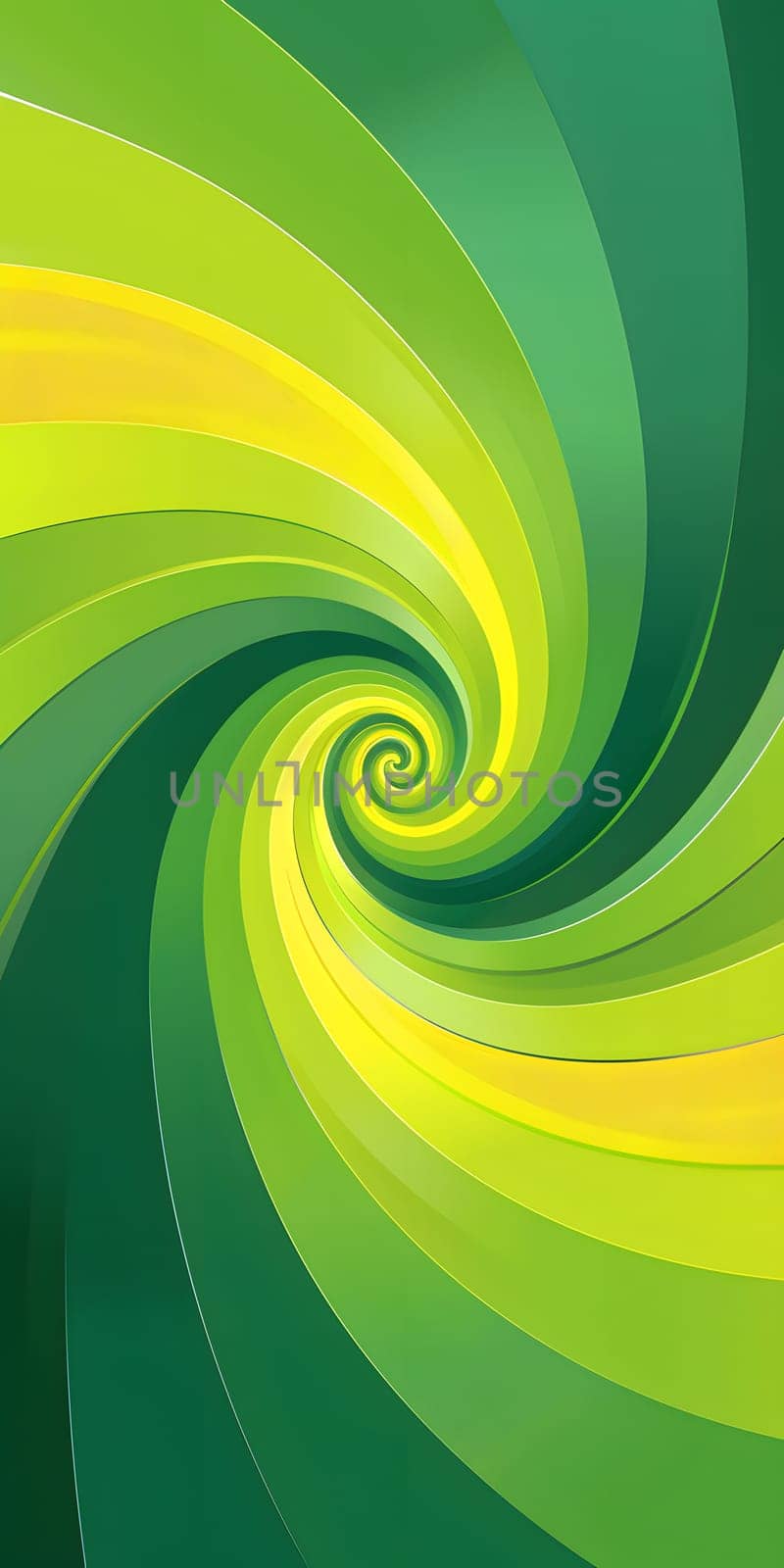 Vibrant swirl of green and yellow on dark canvas resembling a landscape painting by Nadtochiy