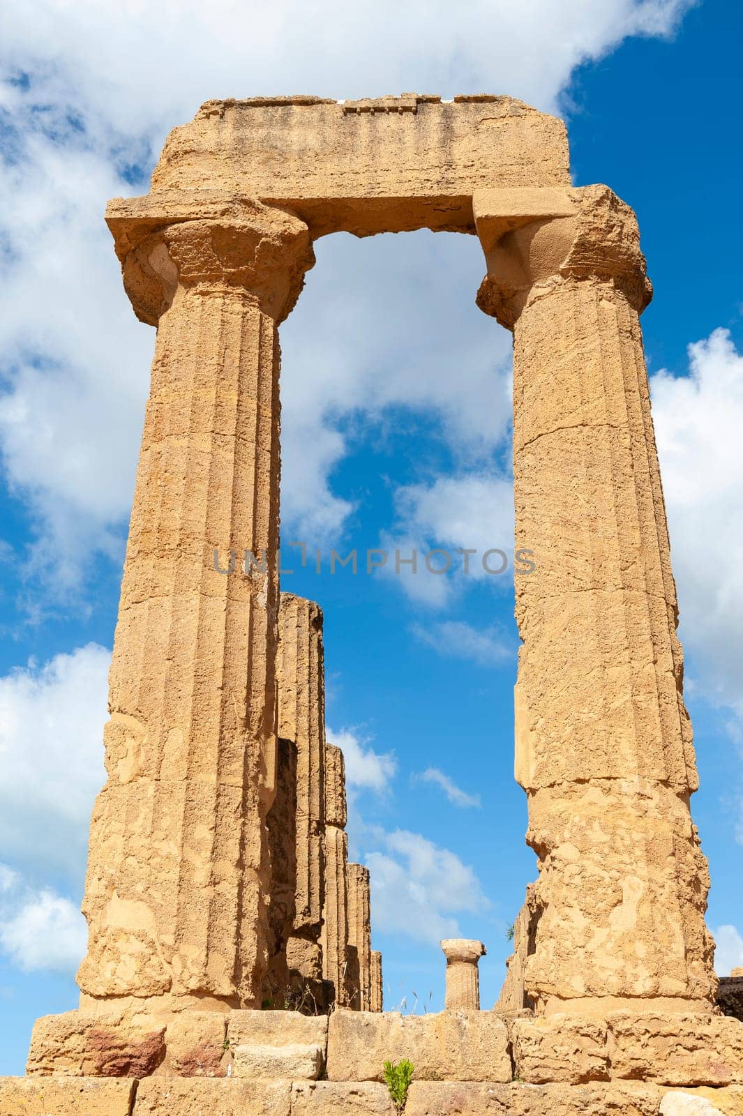 Agrigento, Sicily, Italy May 3 2024: The Temple of Juno in the Valley of the Temples in Agrigento