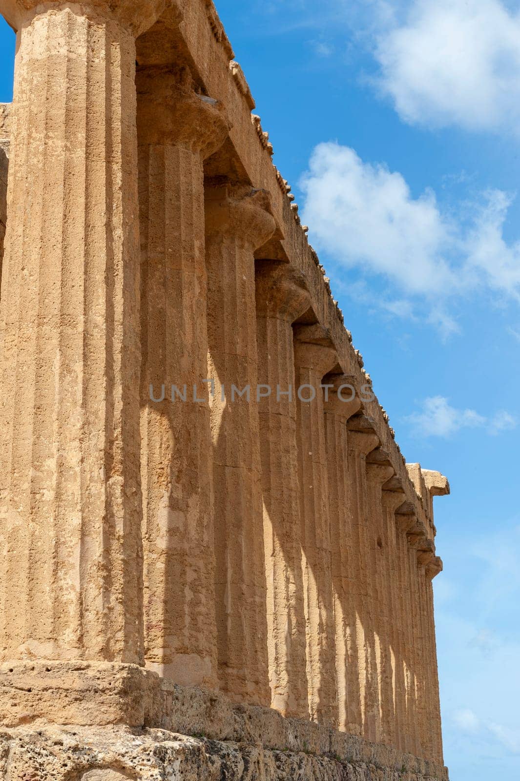 Agrigento, Sicily, Italy May 3 2024: The Temple of Concordia in the Valley of the Temples in Agrigento, Sicily, Italy