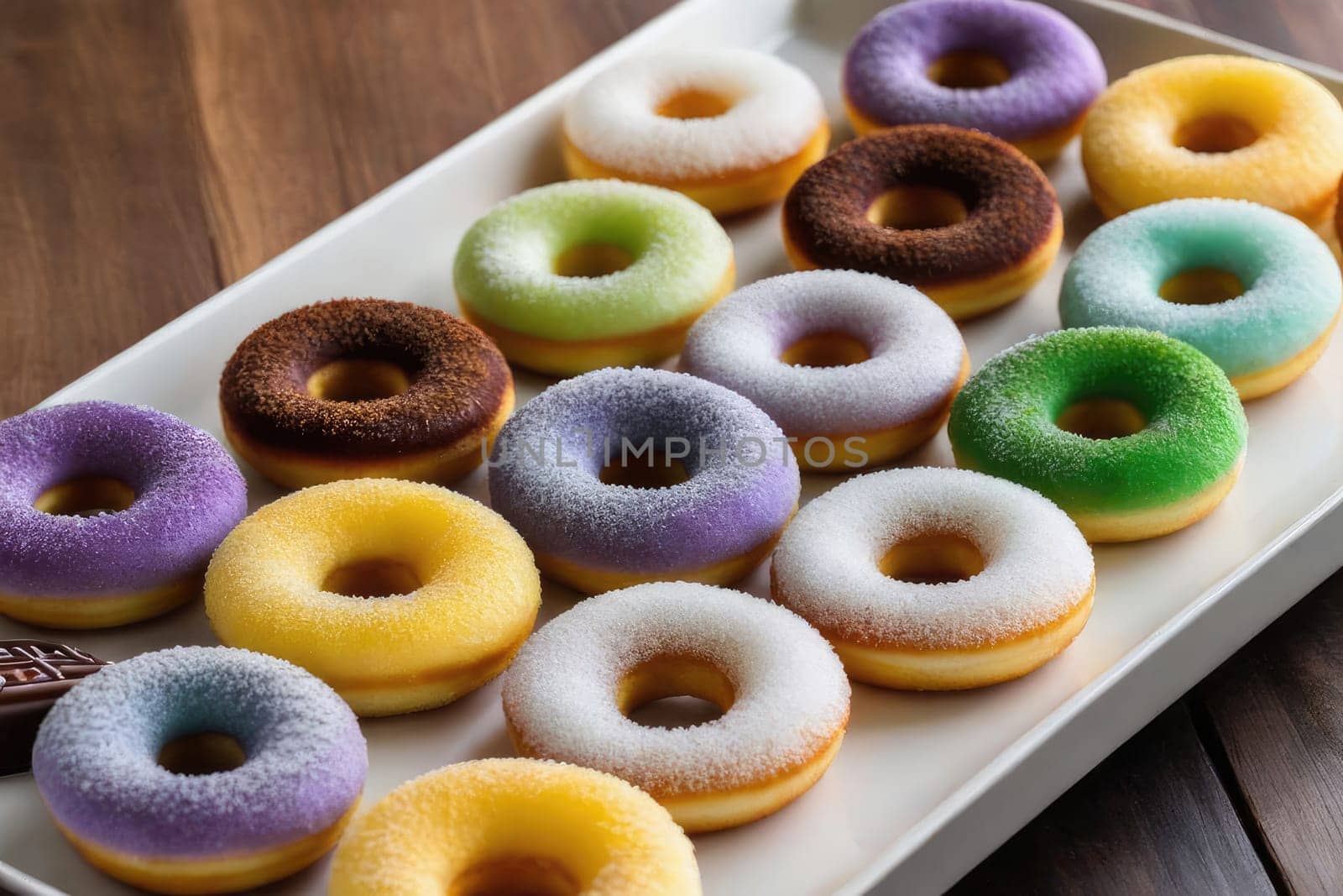 mochi donut combines the texture of Japanese mochi with the taste of classic donuts. They have a soft, chewy consistency. The main ingredient is rice flour .