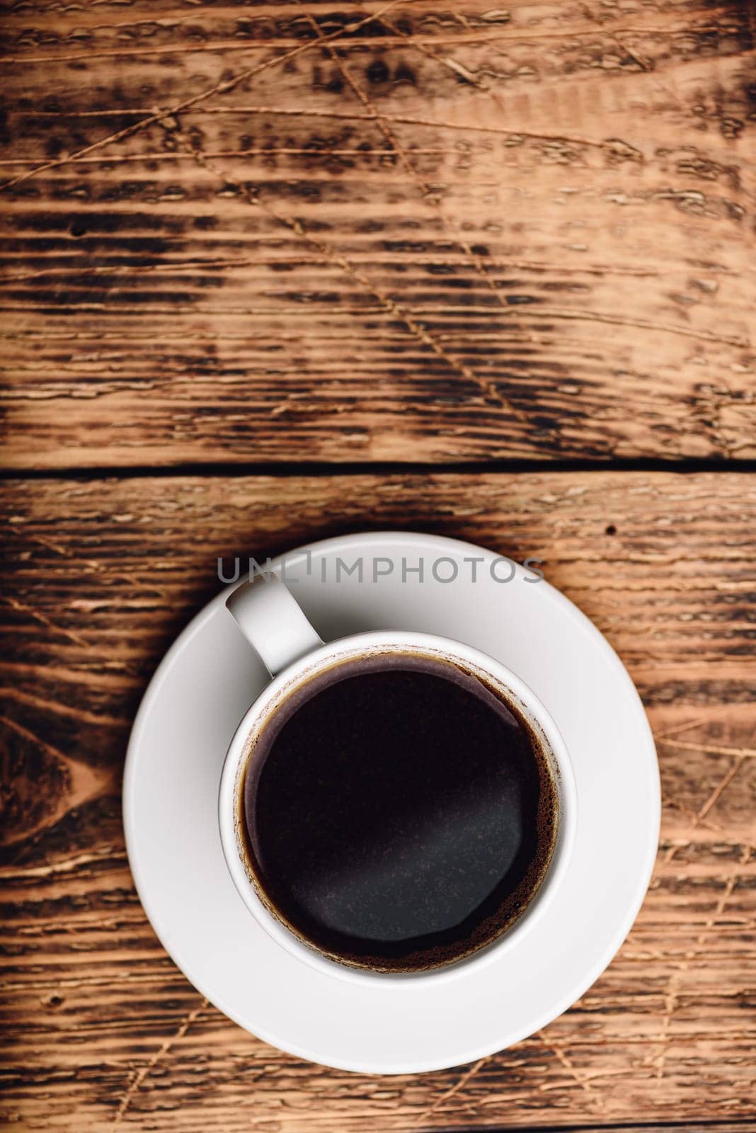 White cup of black coffee by Seva_blsv