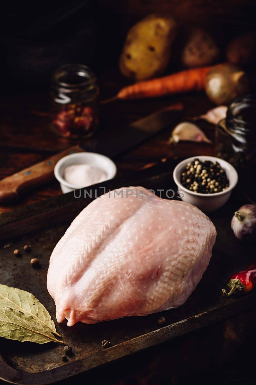 Raw chicken breast by Seva_blsv