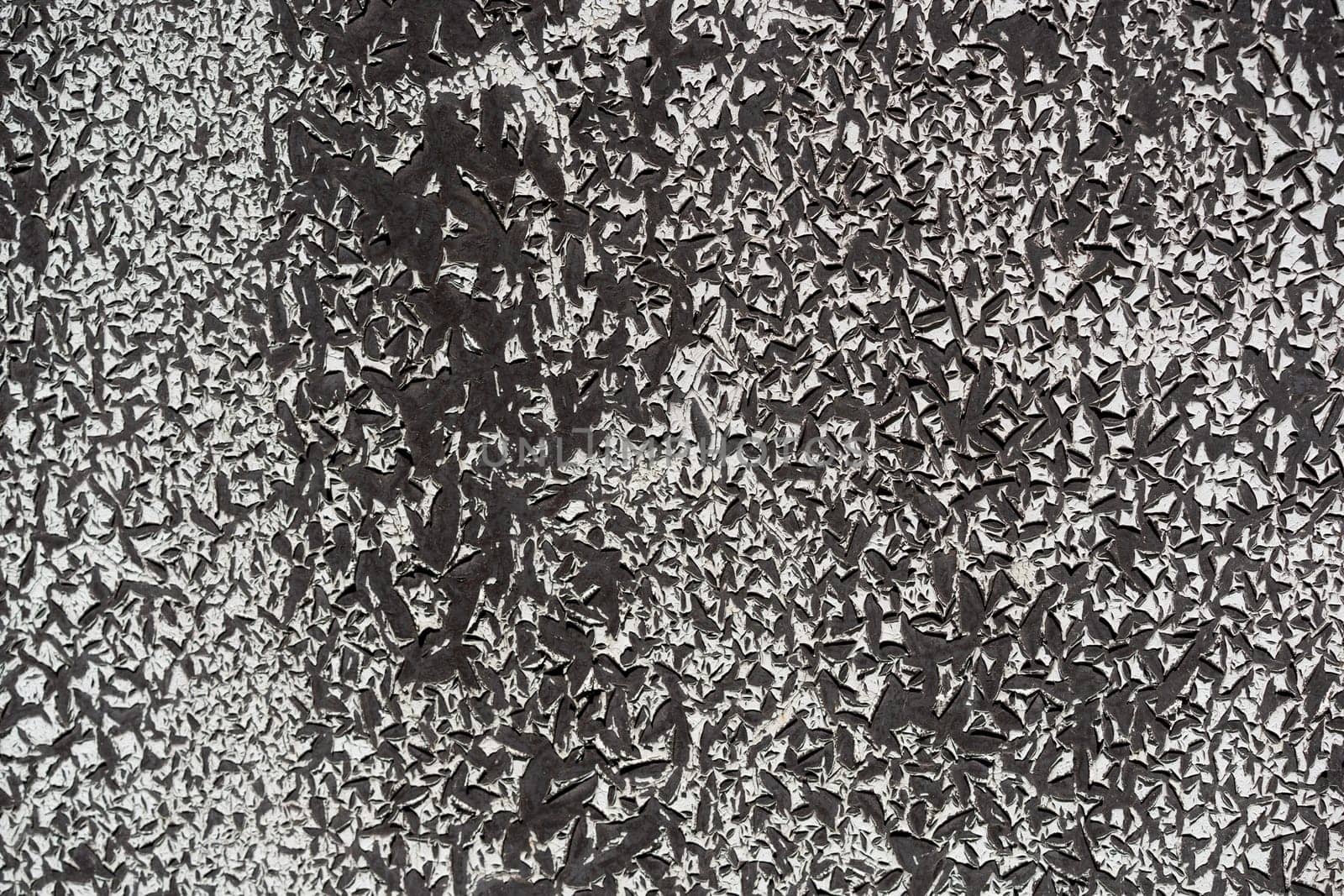 texture of black and white metal painted wall