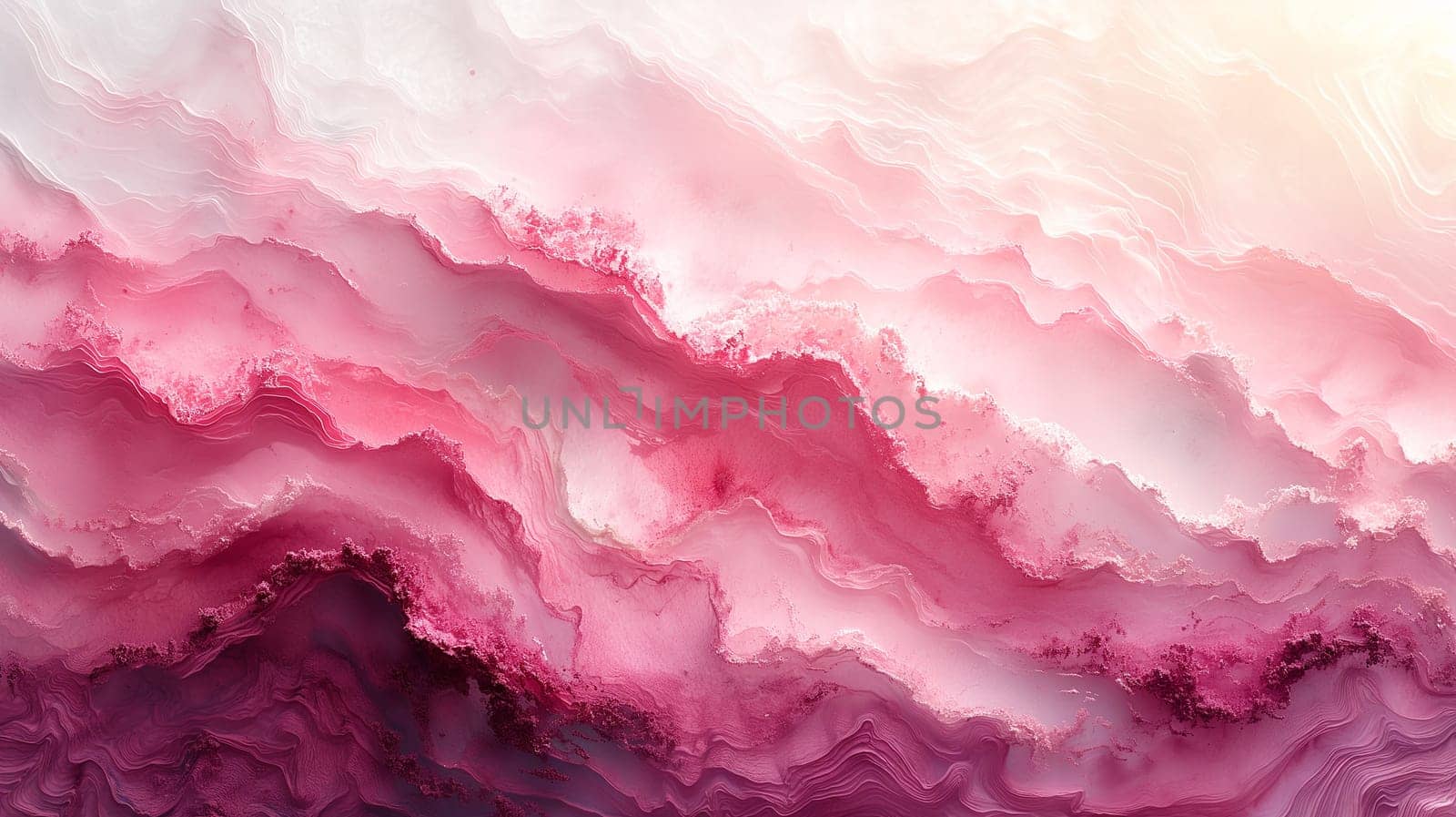 Abstract pink gradient background with a fluid wave pattern and colorful textures for artistic designs