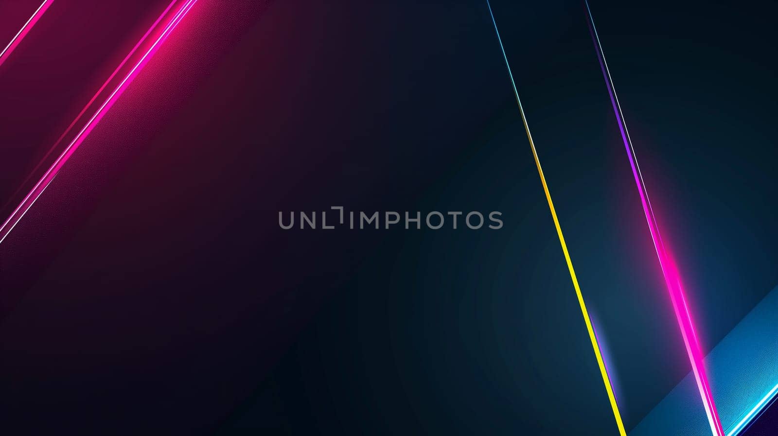 Abstract neon fluorescent lines background with vibrant technology and modern dynamic electric design