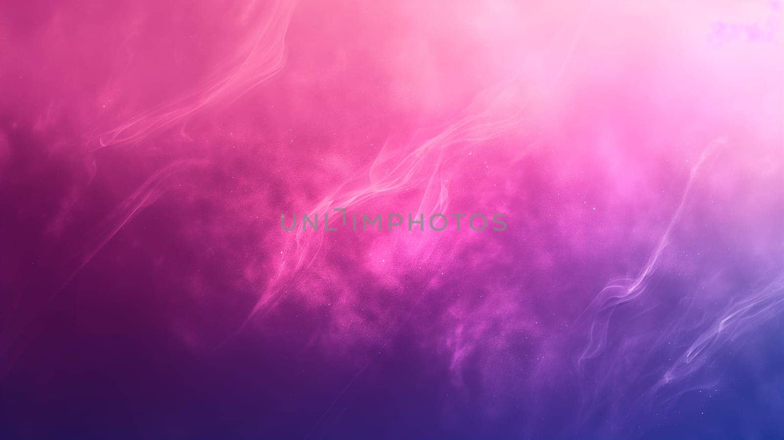 Vivid pink, purple smoke sky with bright gradient background and mystical abstract colors