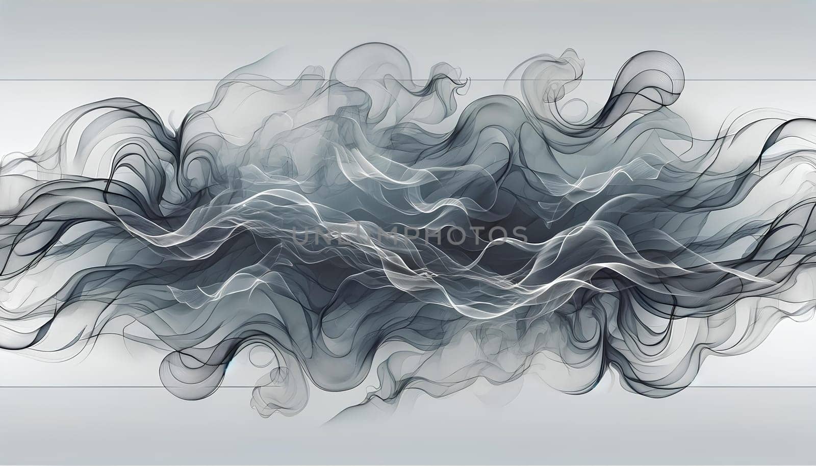 Horizontal light background with subtle and intricate smoke patterns.
