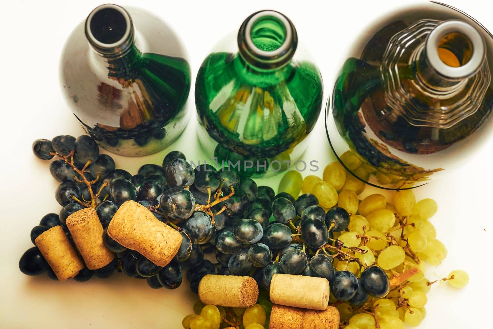 Wine corks,stopper,bottle,grape. Old taste of pleasure by jovani68