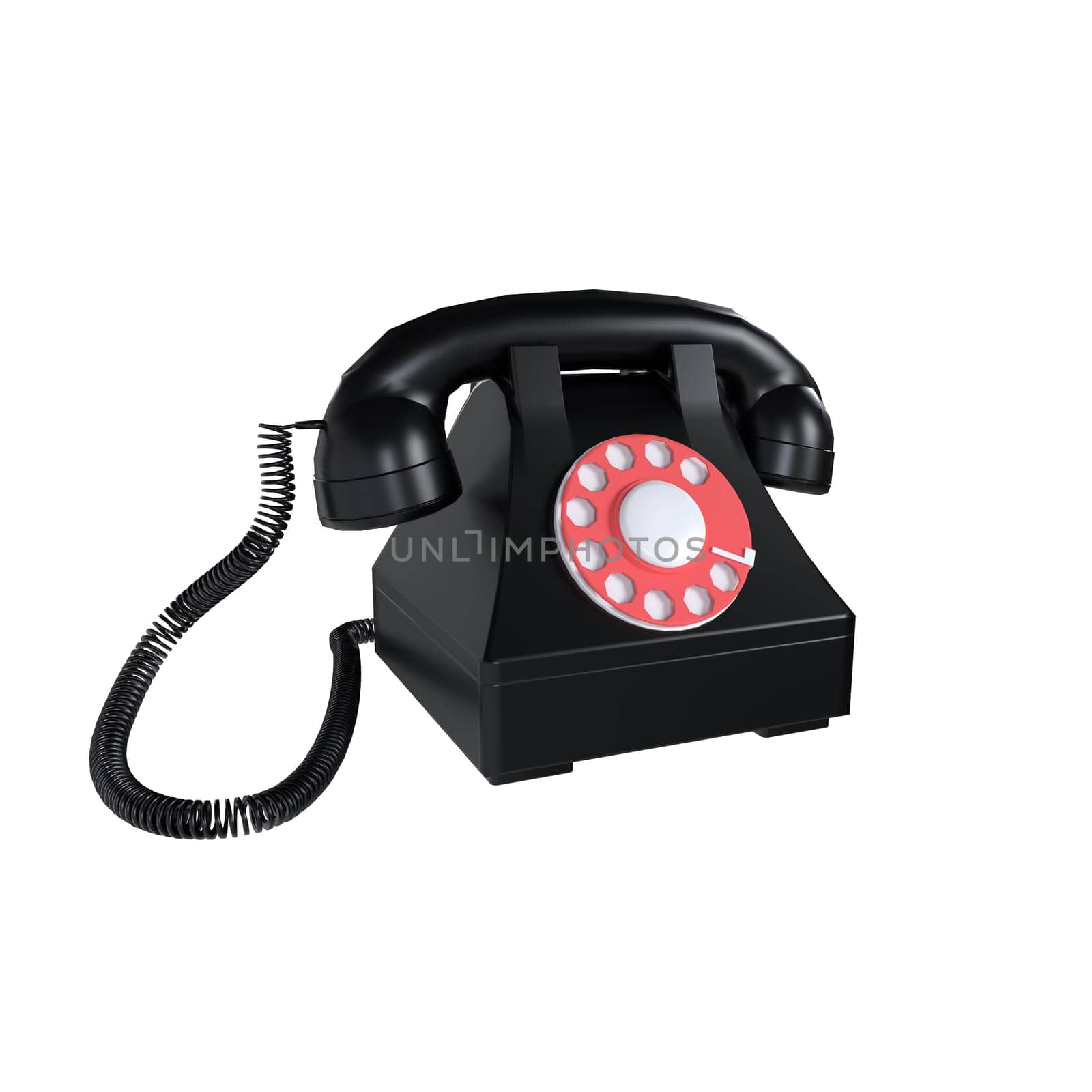 Telephone isolated on white background