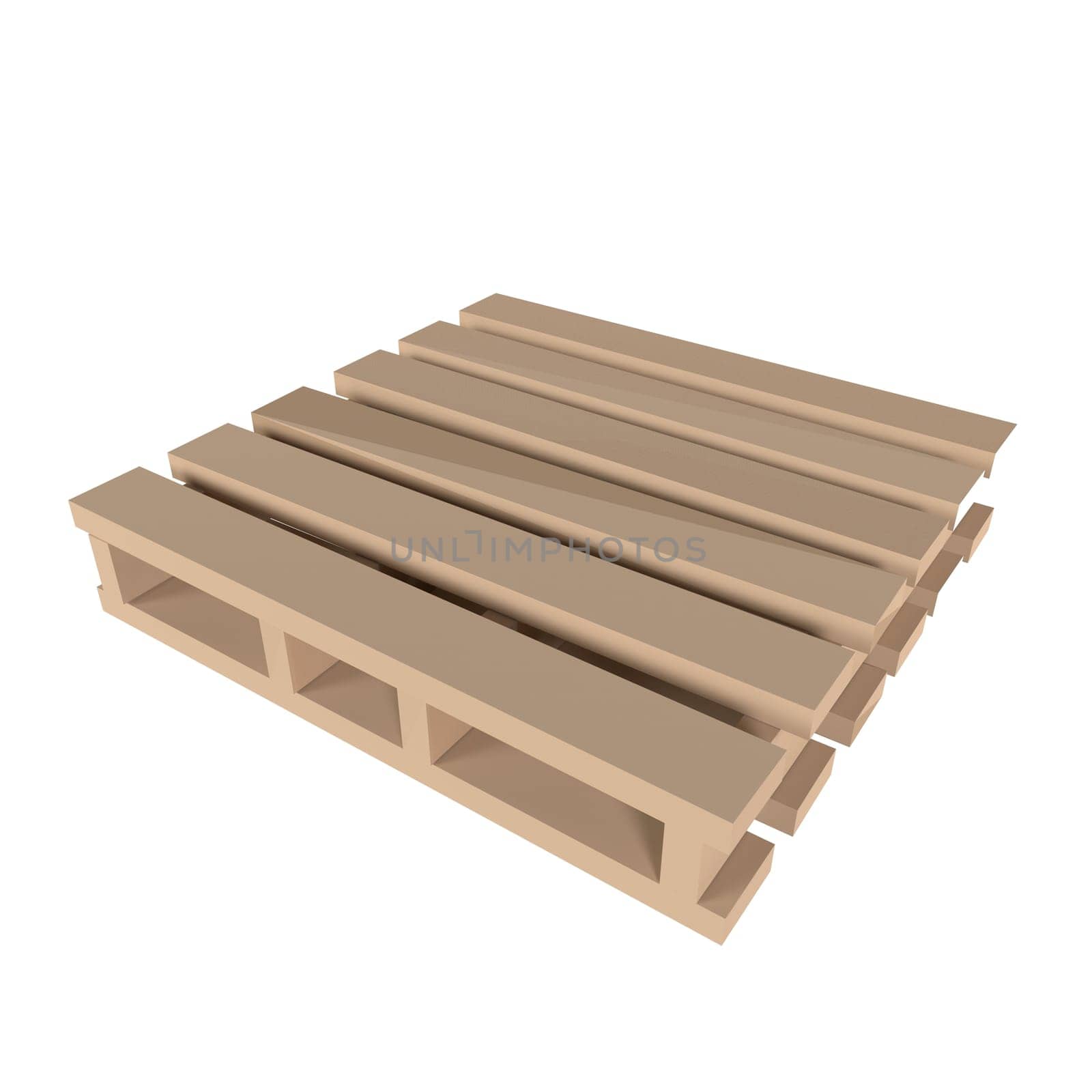 Wooden Pallet isolated on white background