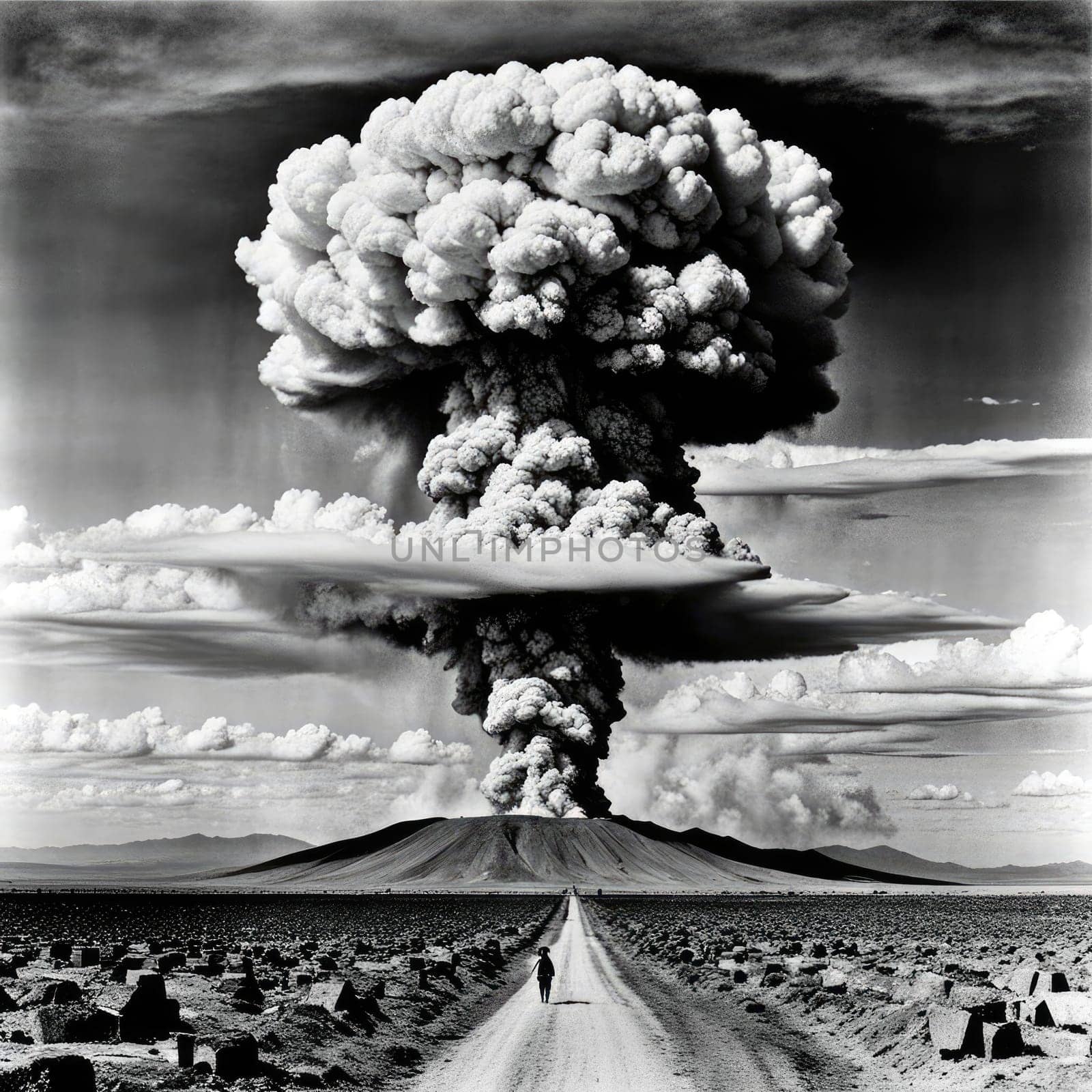 A photograph of a nuclear explosion against by kristushka_15_108