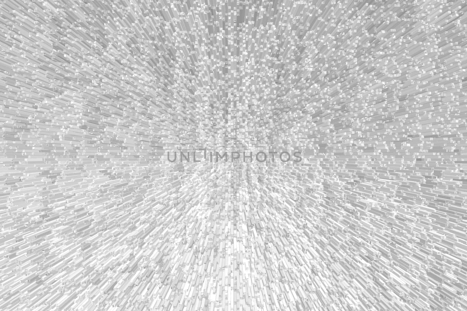 Fine texture of extruded gray pixels.