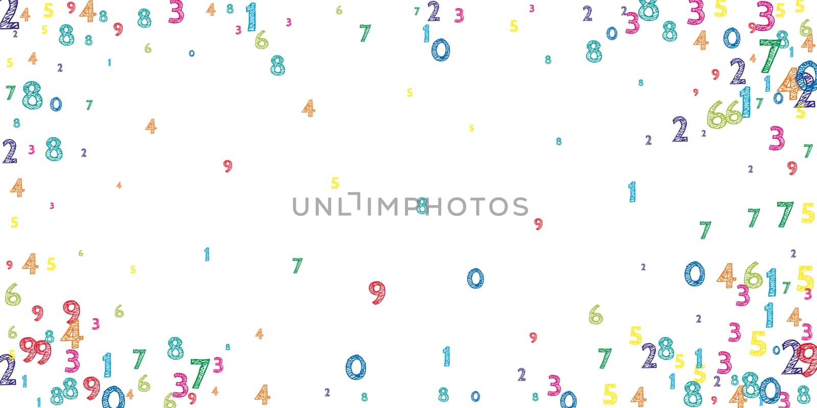 Falling letters of English language. Colorful childish flying characters of Latin alphabet. Foreign languages study concept. Back to school banner .